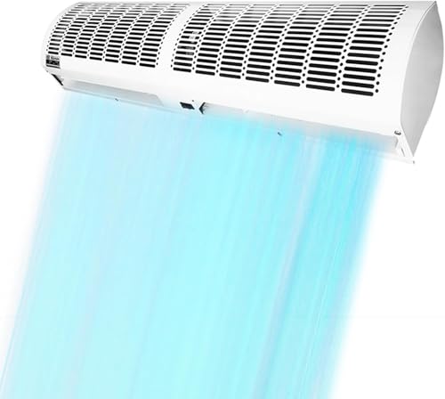 White 150cm Wall-Mounted Air Curtain with Remote Control F647946