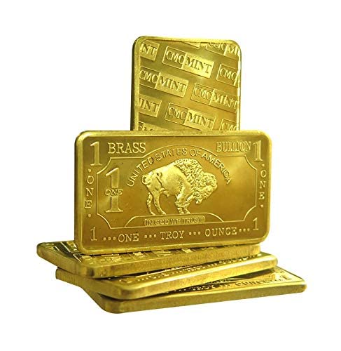 1 oz .999 Fine Brass Bullion Bar Ingot S44216