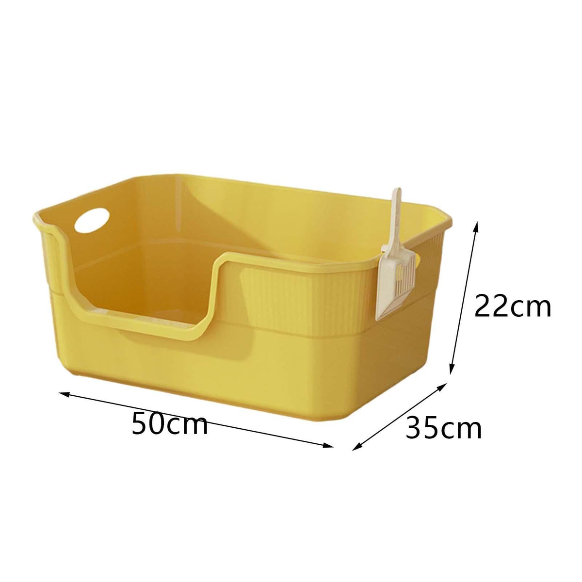 Open Top Cat Litter Tray with High Sides PP I112140