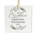 Ceramic 3-inch Square-Shaped Ornament E177