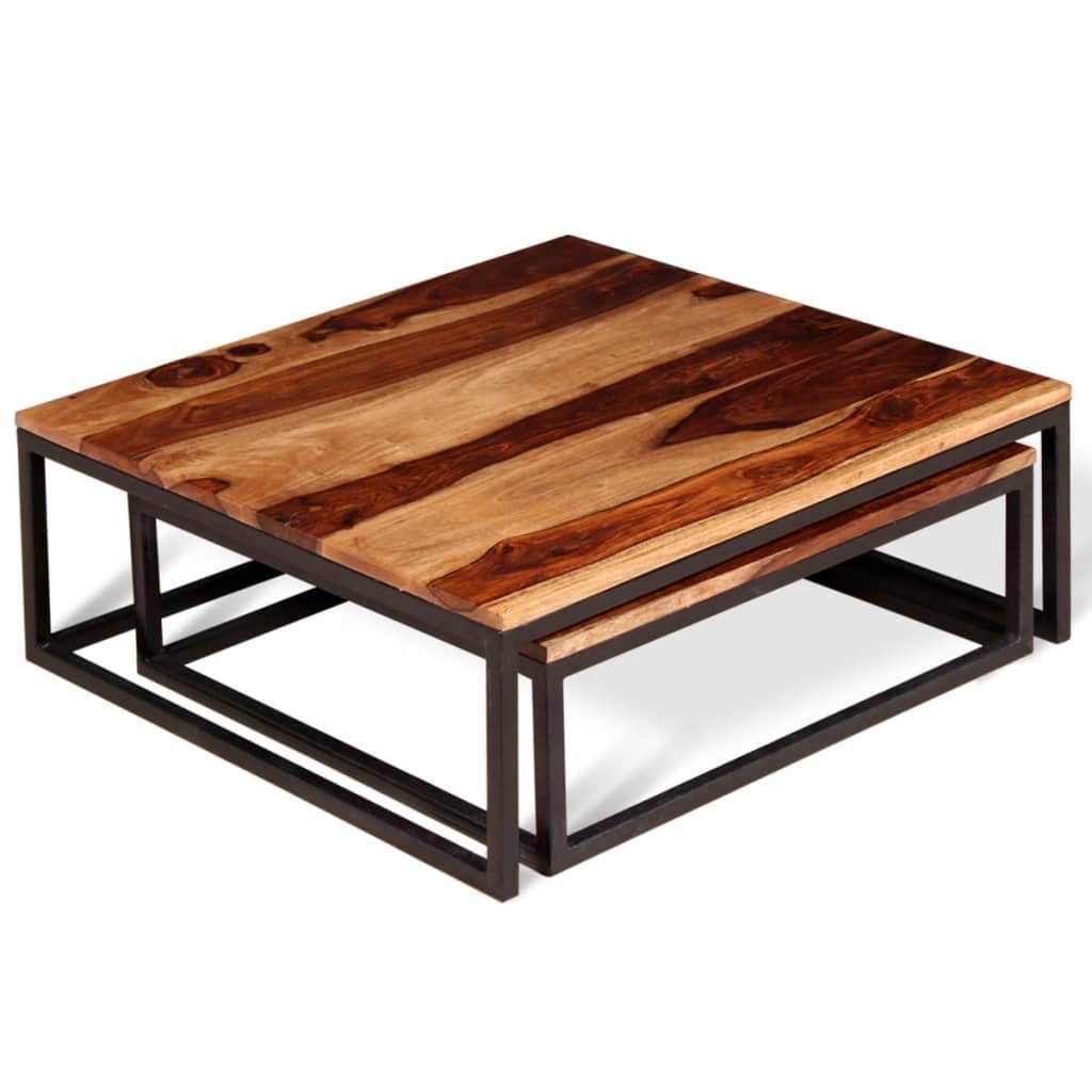 Solid Sheesham Wood Table Set Z393182