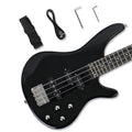 Black Full Size 24 Fret 4 String PJ Electric Bass Guitar R209