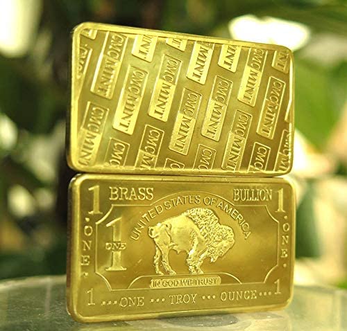 1 oz .999 Fine Brass Bullion Bar Ingot S44216