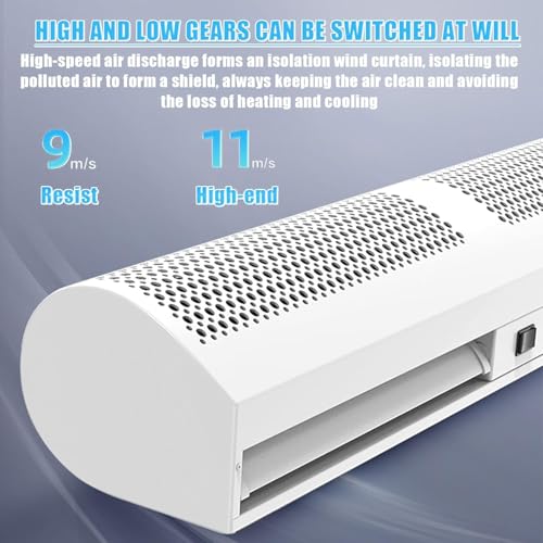 White 150cm Wall-Mounted Air Curtain with Remote Control F647946