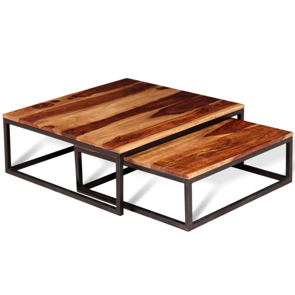 Solid Sheesham Wood Table Set Z393182