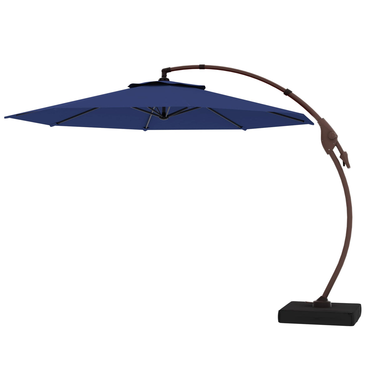 11FT Aluminum Offset Umbrella with Base U102