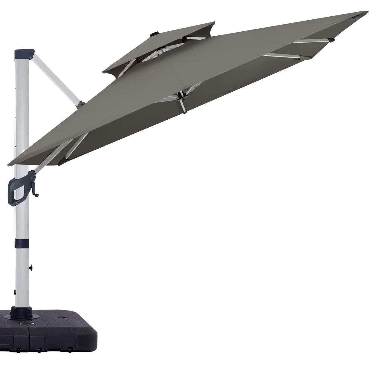 Cantilever Double Top Outdoor Offset Umbrella with 360° Rotation D3664