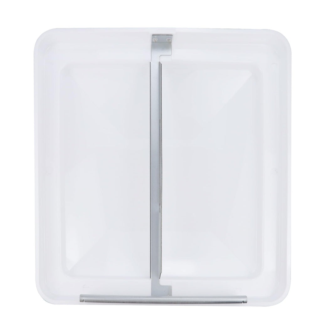 14" White Plastic Square RV Roof Vent Cover F374