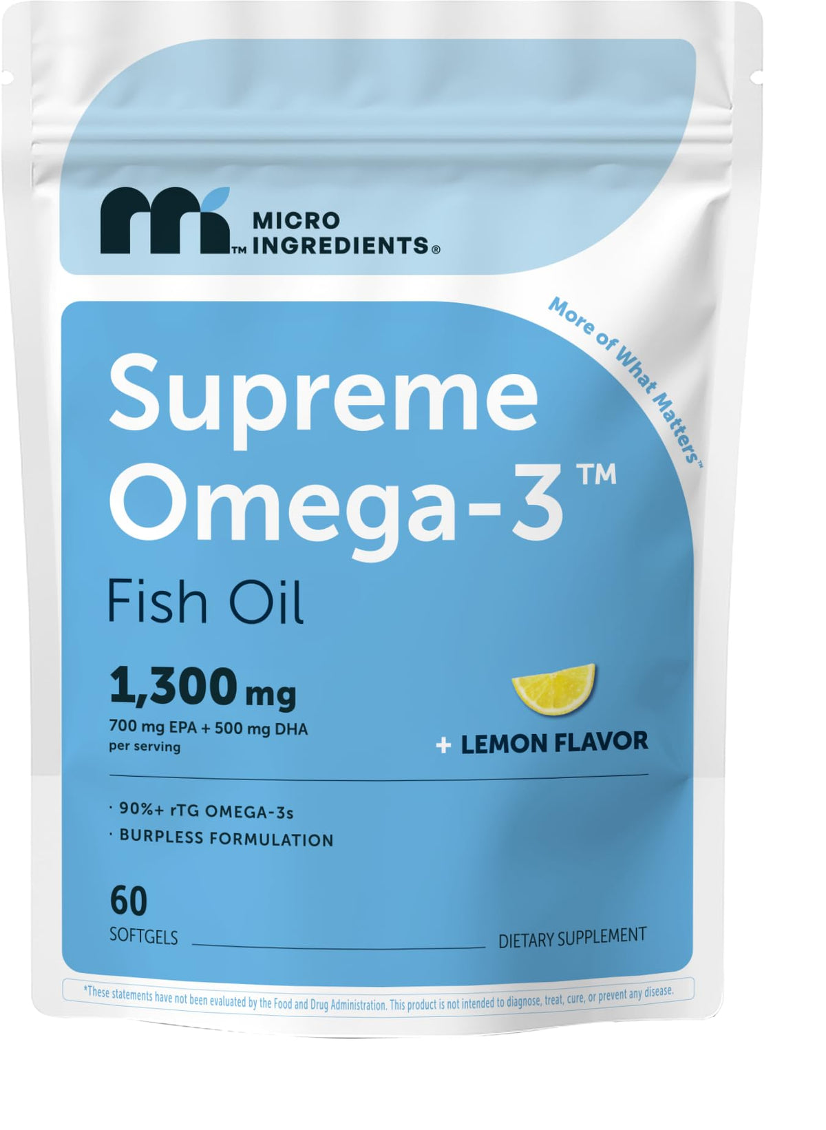 Omega-3 Fish Oil Softgels with Vitamin D3, Lemon Flavor, 60ct B1481