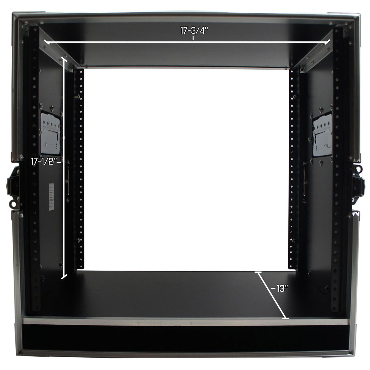 10U Rack Case with Casters 16 Inch Depth R31412