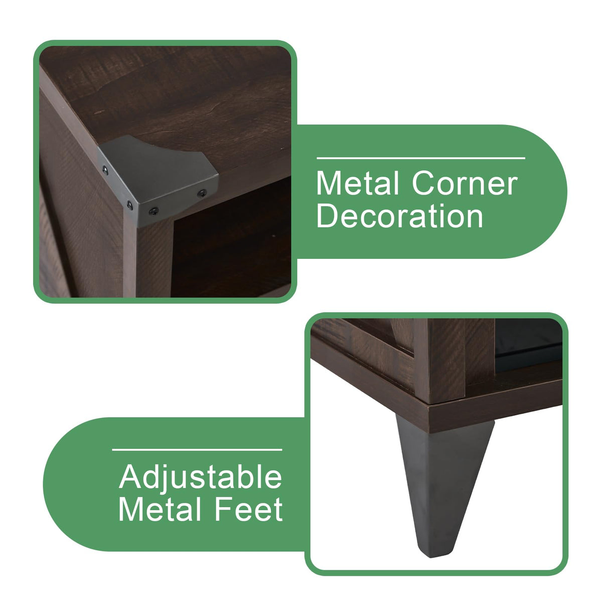 65" Fireplace TV Stand with 60" Glass Electric Fireplace C967796