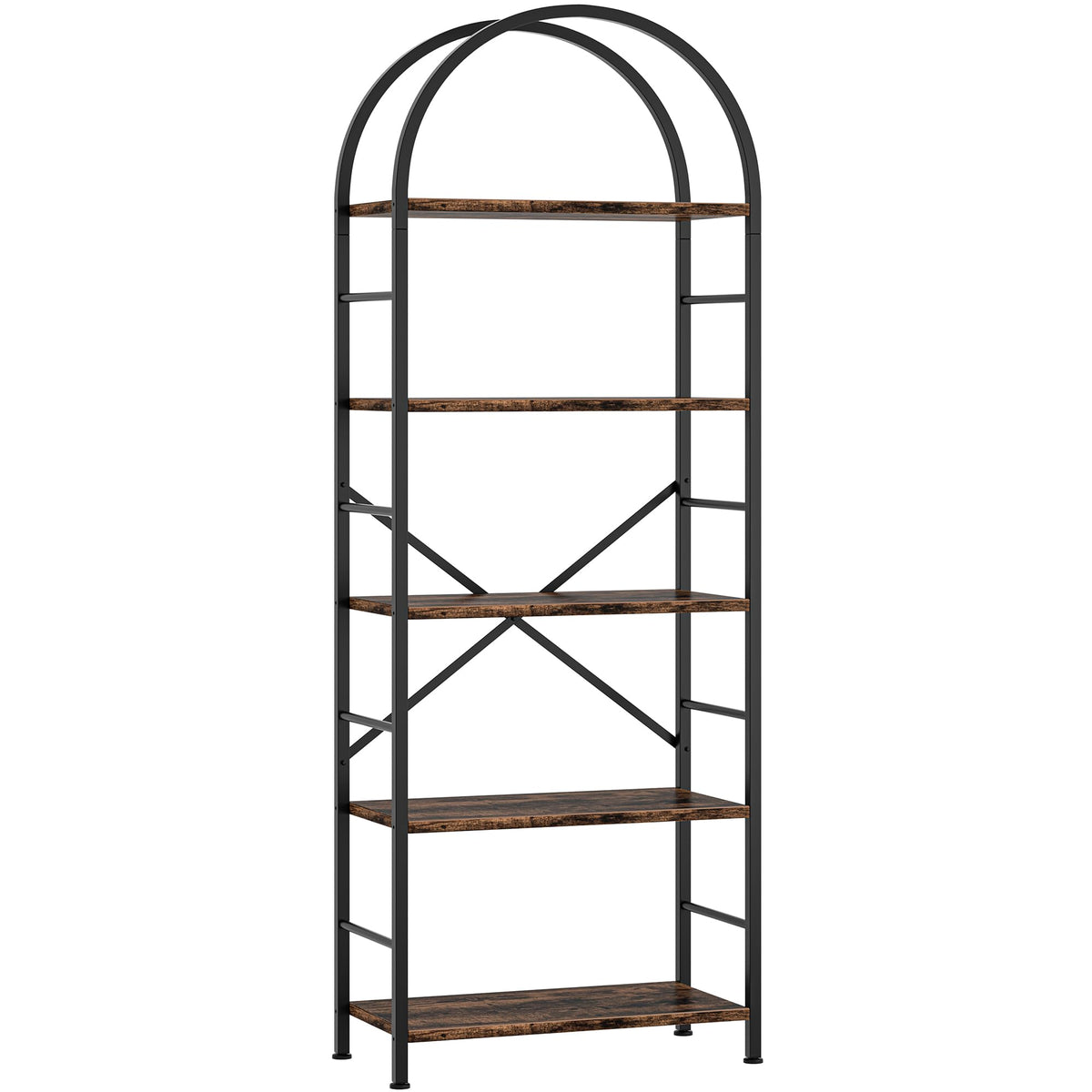 5 Tier Brown Bookshelf J533