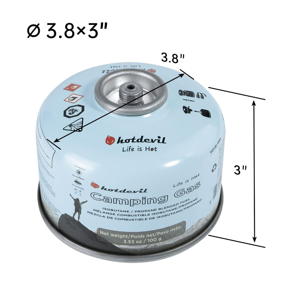 Isobutane Propane Butane Camping Fuel Canister 100 Gram F289667