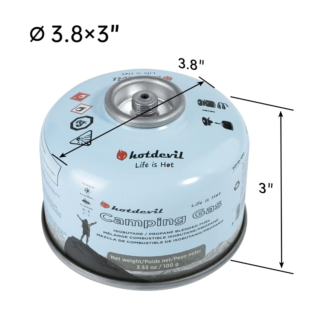 Isobutane Propane Butane Camping Fuel Canister 100 Gram F289667