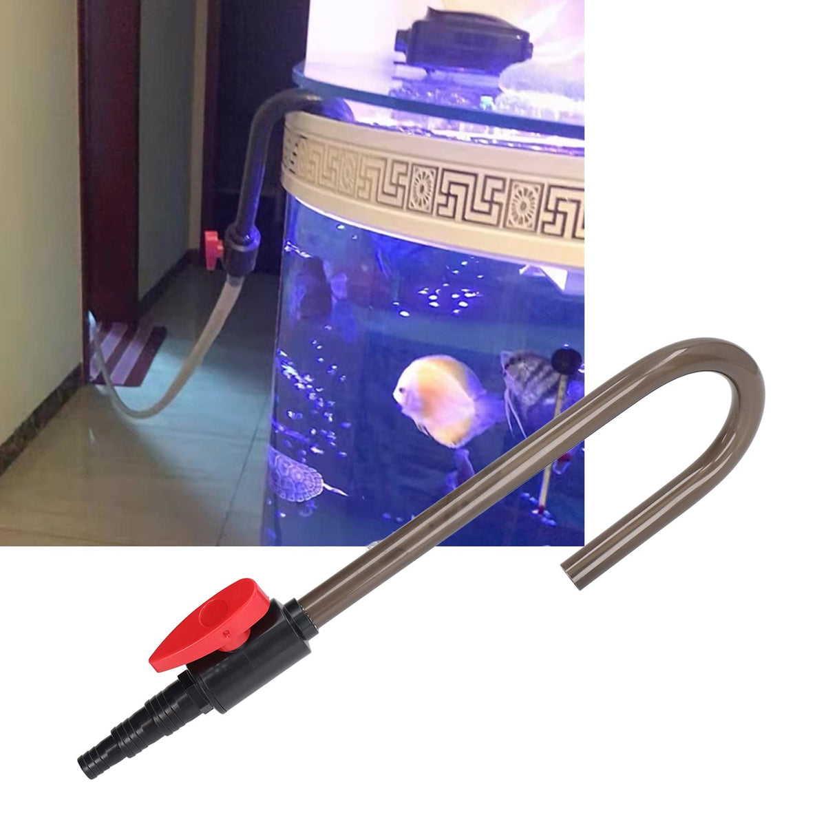 Aquarium Auto Top Off System Wall Mount Water Filler with Control Valve for 3/8 1/2 3/4 Inch Hose R30742