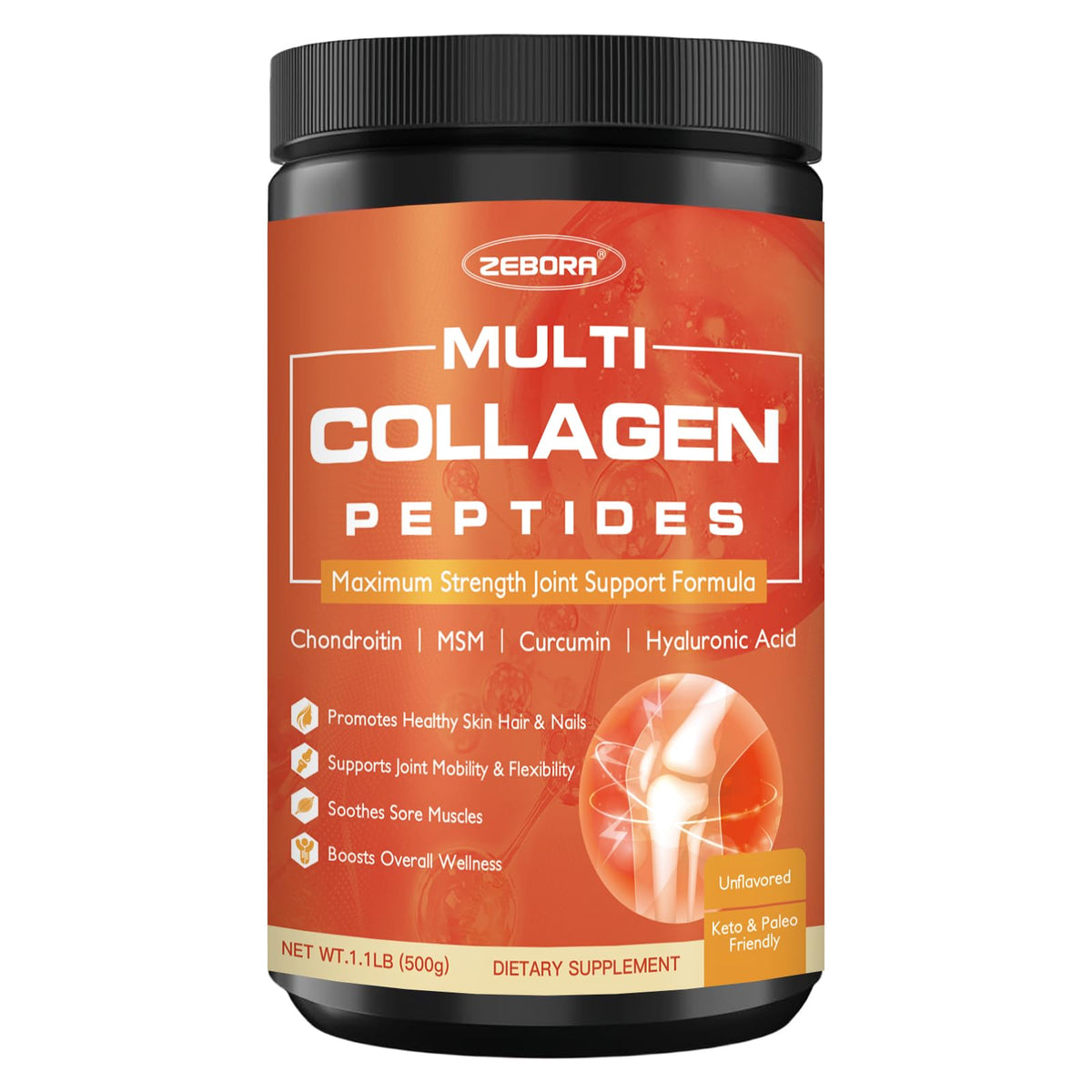 Multi Collagen Peptides Powder with MSM & CS I883
