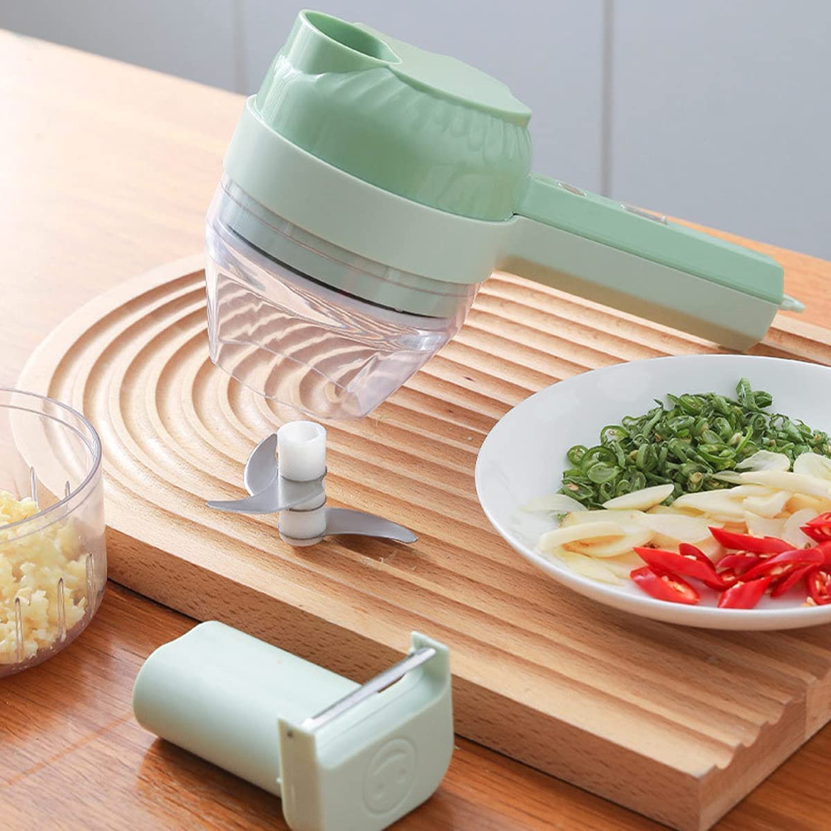 4 in 1 Portable Electric Vegetable Cutter Set Y473