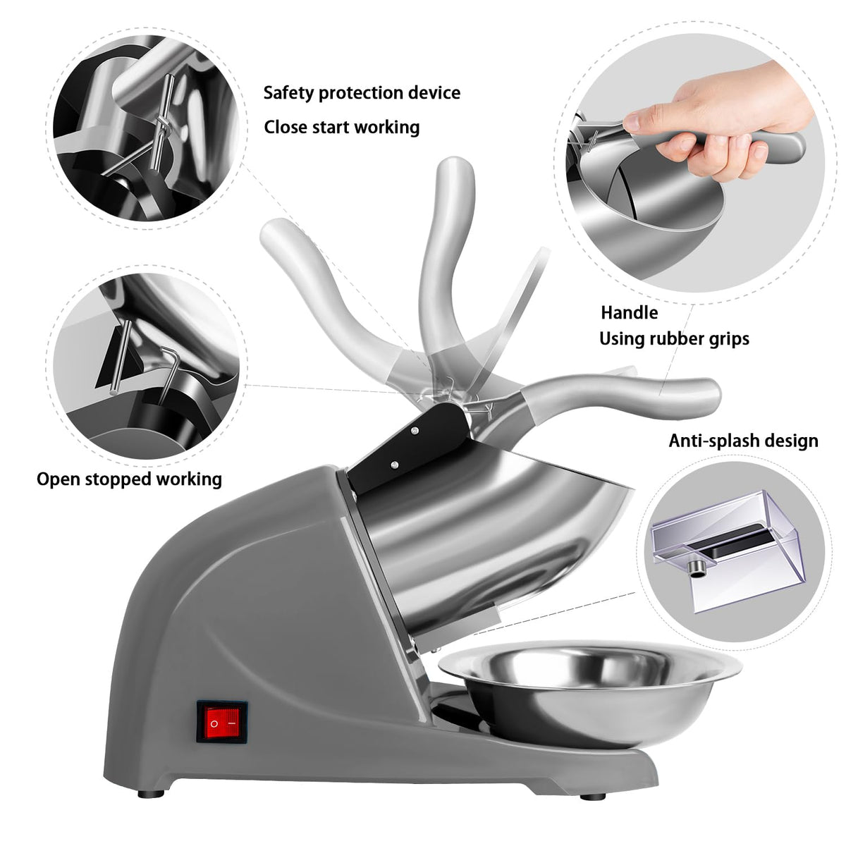 Ice Shaver Machine with Ice Tray X5497