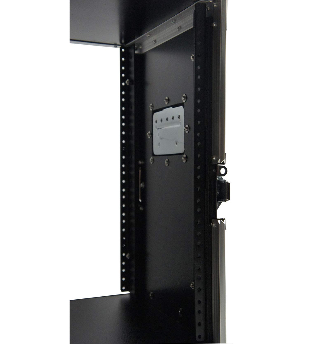 10U Rack Case with Casters 16 Inch Depth R31412