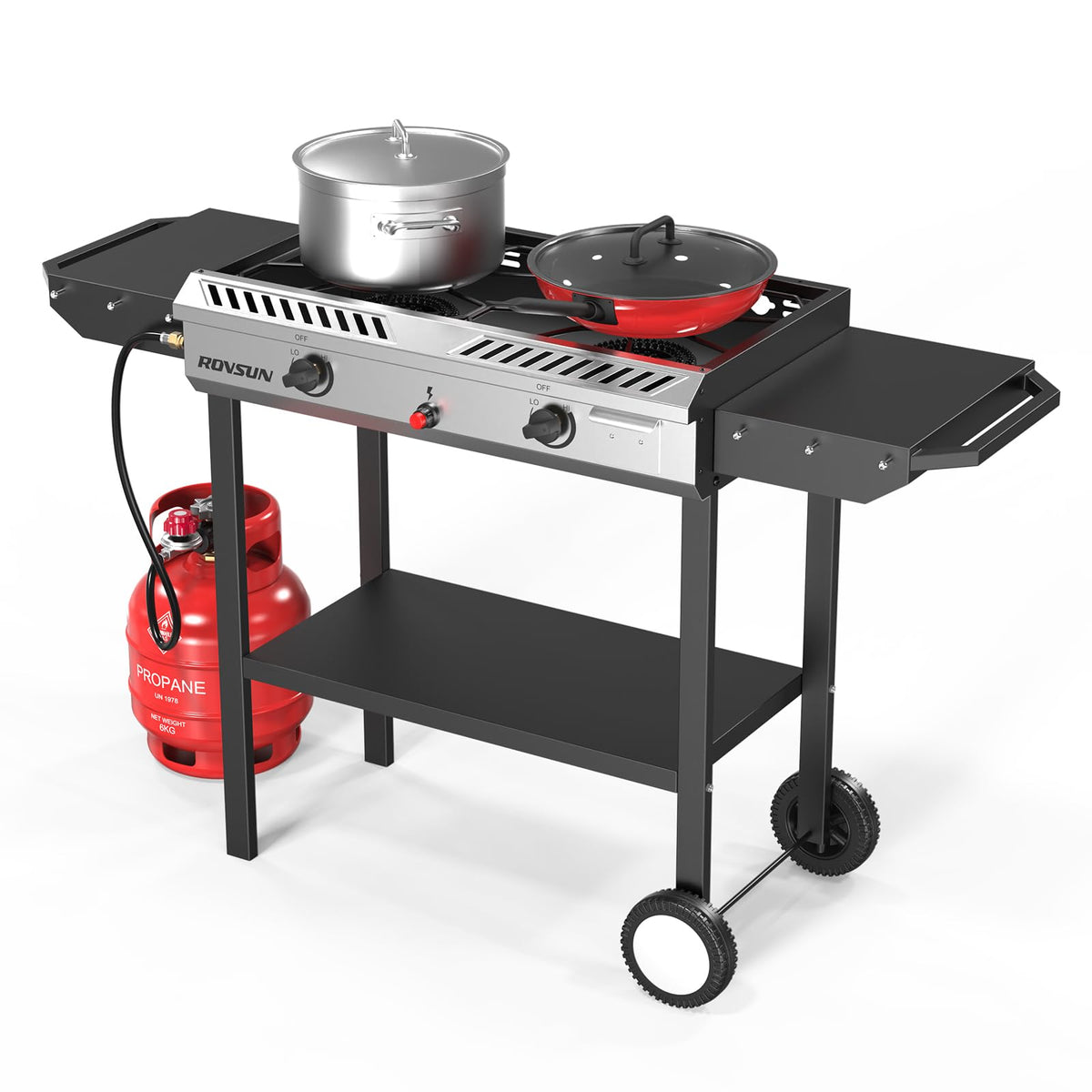 2 Burner Propane Gas Stove with Auto Ignition A109