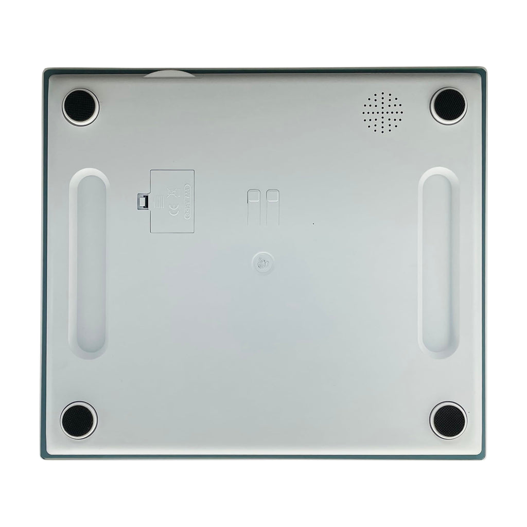 Digital Scale, Extra-Wide 13x15 Glass Platform, Slate Blue F9253