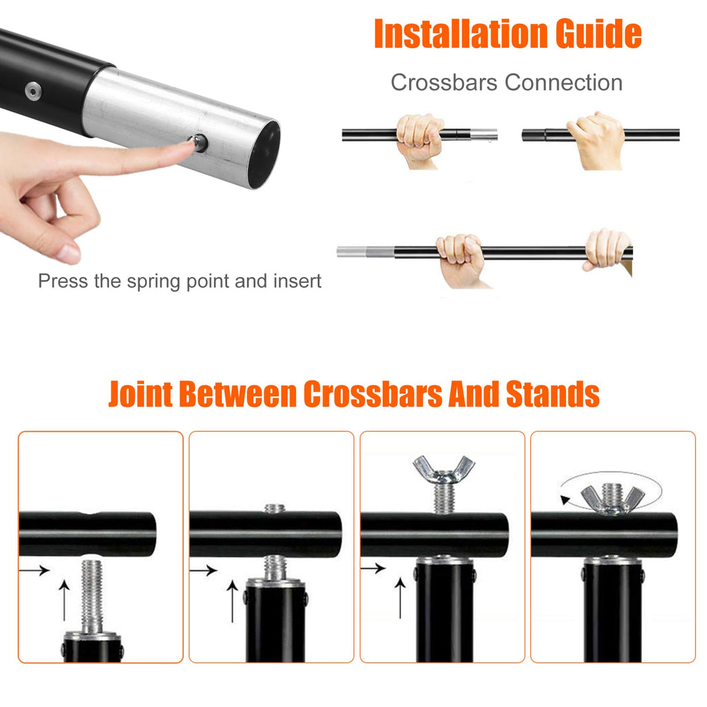6.5x10FT Portable Backdrop Stand Kit with 4 Steel Clamps Carrying Bag P1316