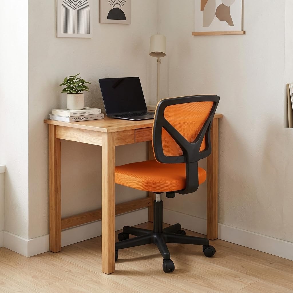 Armless Ergonomic Mesh Office Chair with Adjustable Height R334