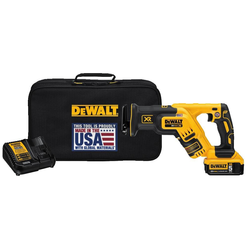 20V MAX XR Compact Reciprocating Saw and 6 Pieces Reciprocating Saw Blades Set I228795