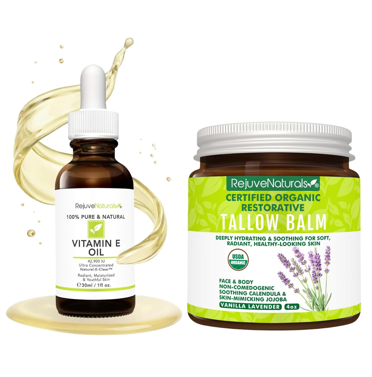 Vitamin E Oil & Organic Tallow Balm Bundle P742182