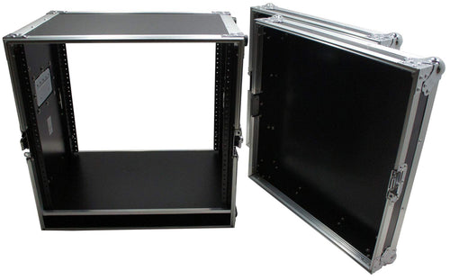 10U Rack Case with Casters 16 Inch Depth R31412