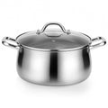 8QT Tri-Ply Stainless Steel Stock Pot with Lid T835512