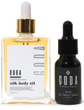 Pheromones Perfume + Silk Body Oil Bundle Floral Fragrance with Jasmine & Rose Hydrating Body Oil 100ml Vegan O690715