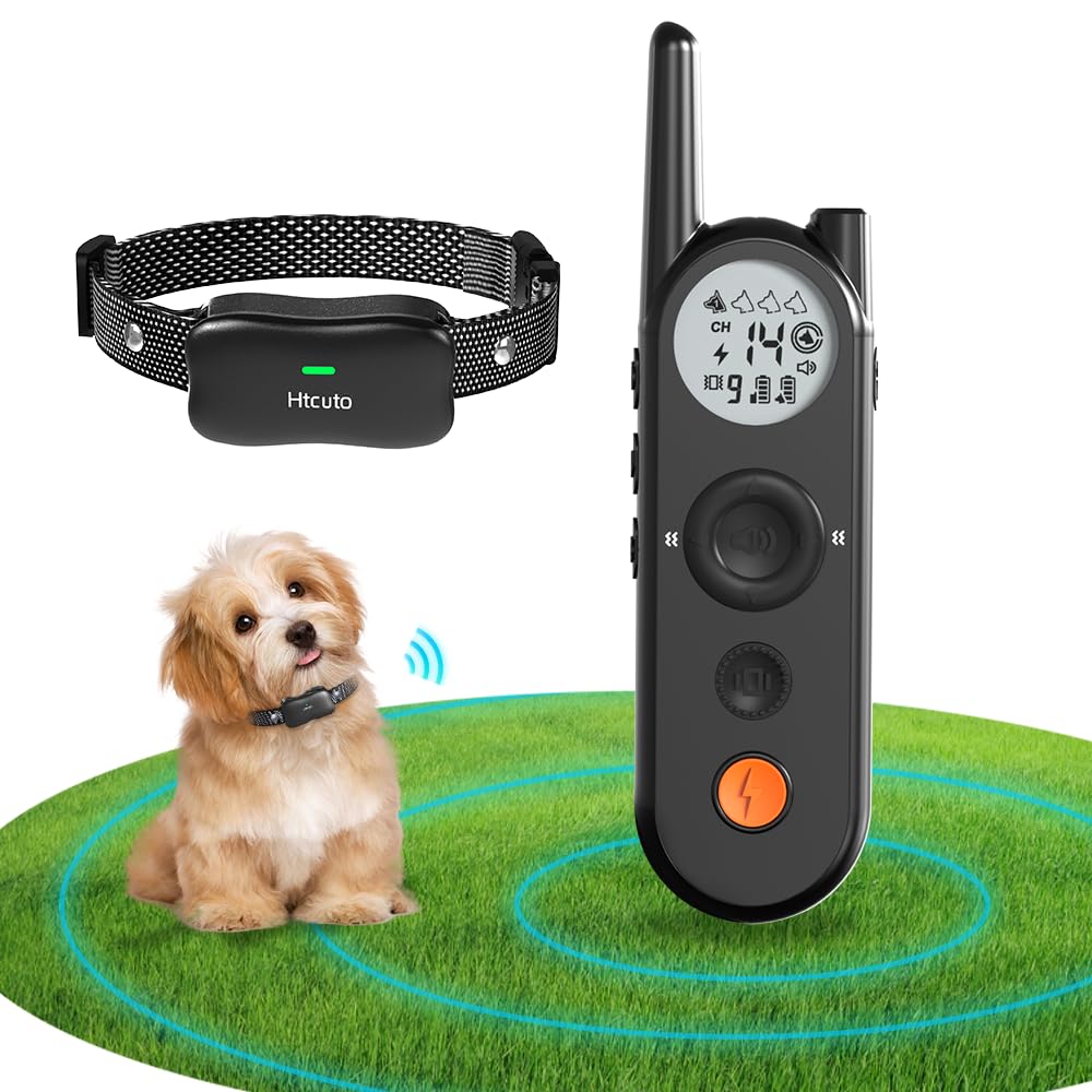 Wireless Dog Fence and Remote Training Collar, IPX7 Waterproof, 185 Days Rechargeable Battery Y976685