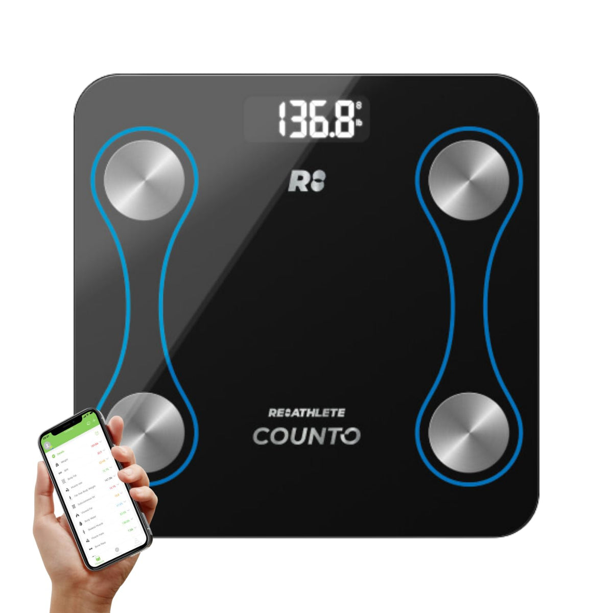 Smart Bluetooth Body Fat Measurement Scale Y406593