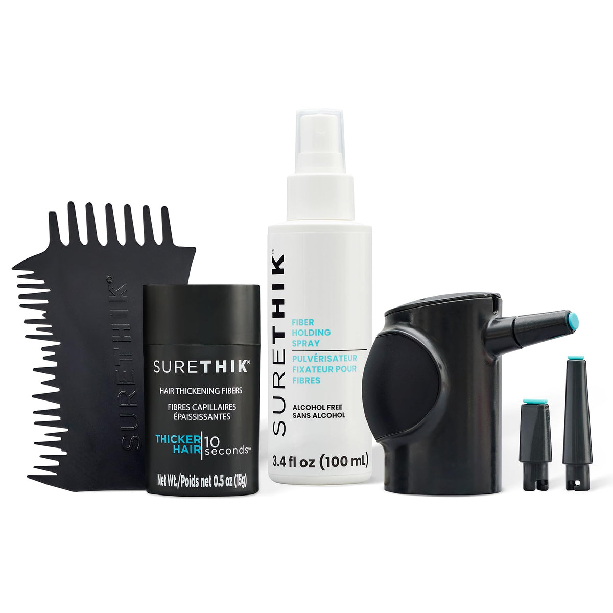 15g Hair Fiber 4 Piece Set with Application Tools P4924