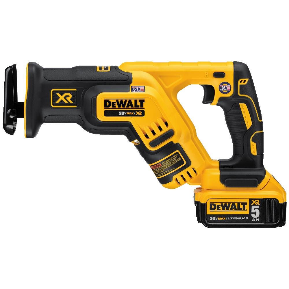 20V MAX XR Compact Reciprocating Saw and 6 Pieces Reciprocating Saw Blades Set I228795