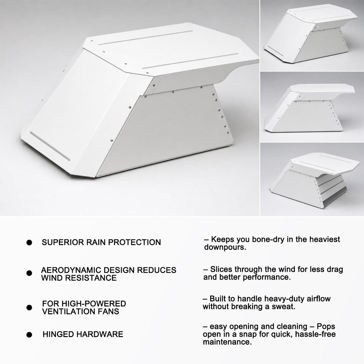 RV Roof Vent Cover, Metal, Rainproof, Universal Fit B177553