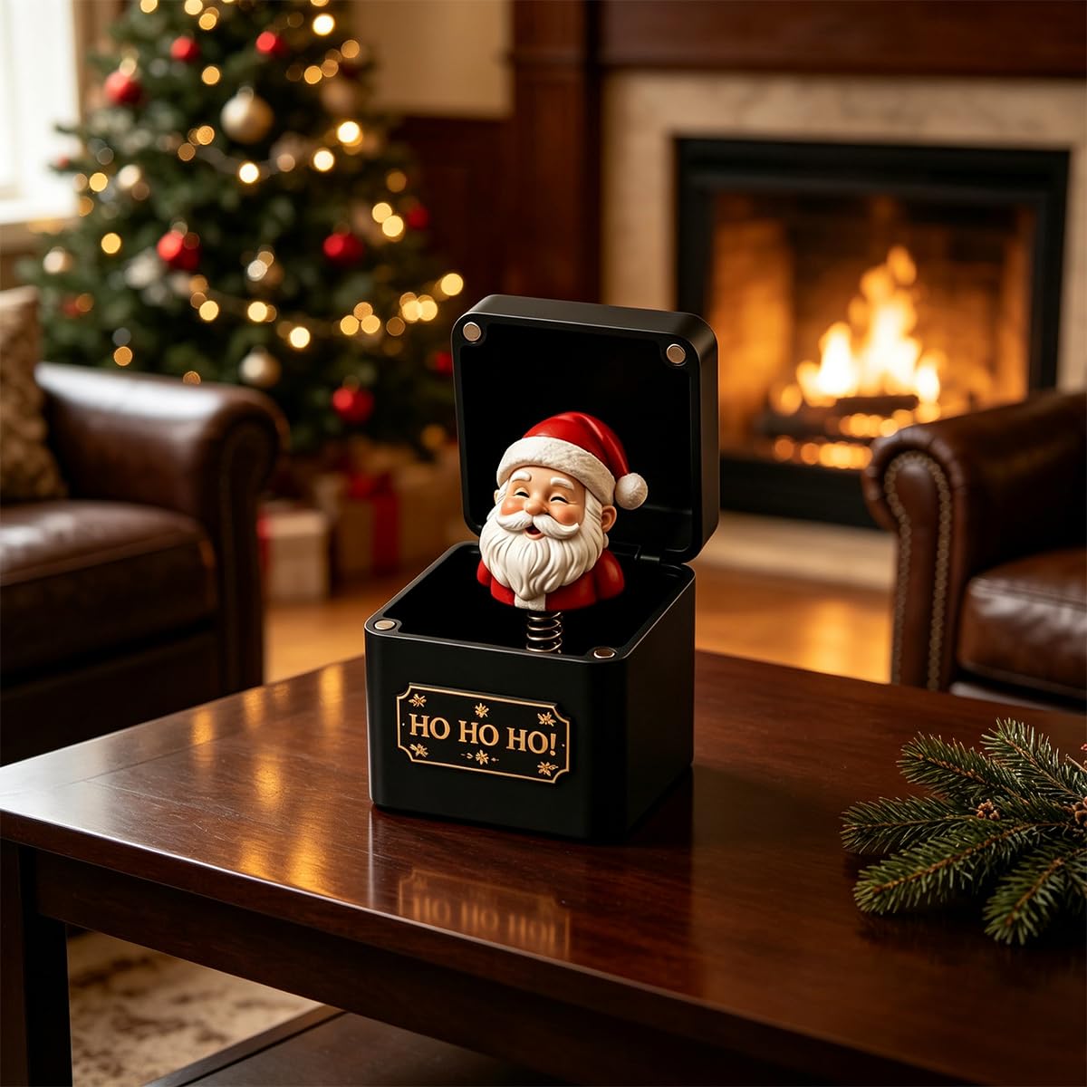 Black & Gold Pop-Up Jack in the Box W365948