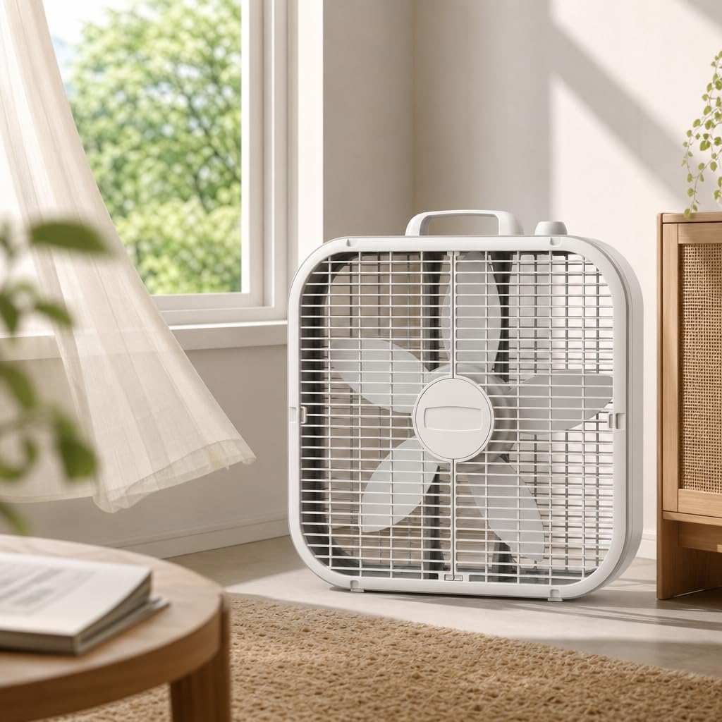 20 Inch White 3-Speed Portable Air Circulator Fan B211594