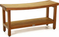 36" Teak Shower Bench with Shelf R39336