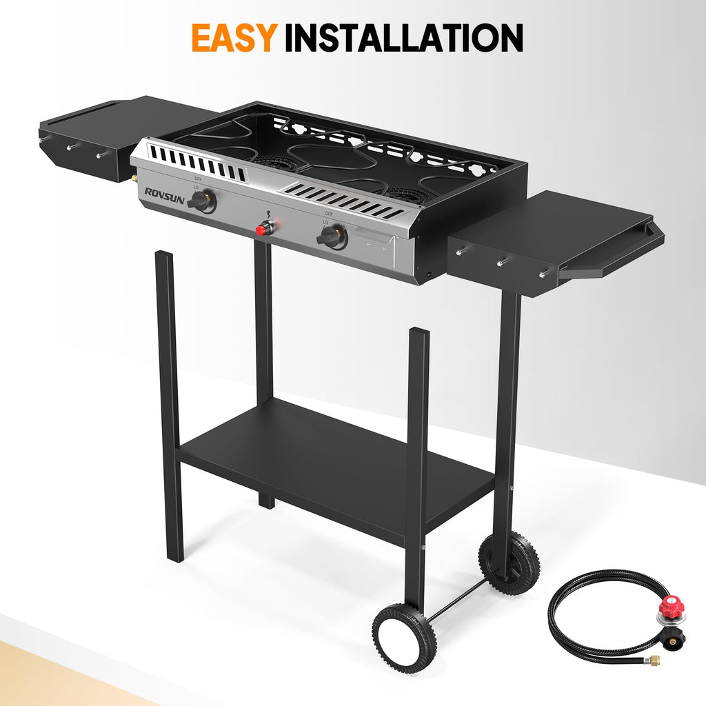 2 Burner Propane Gas Stove with Auto Ignition A109