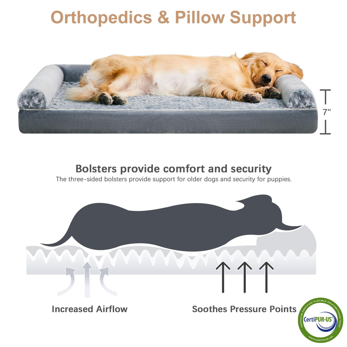 Washable Large Dog Bed Z12579