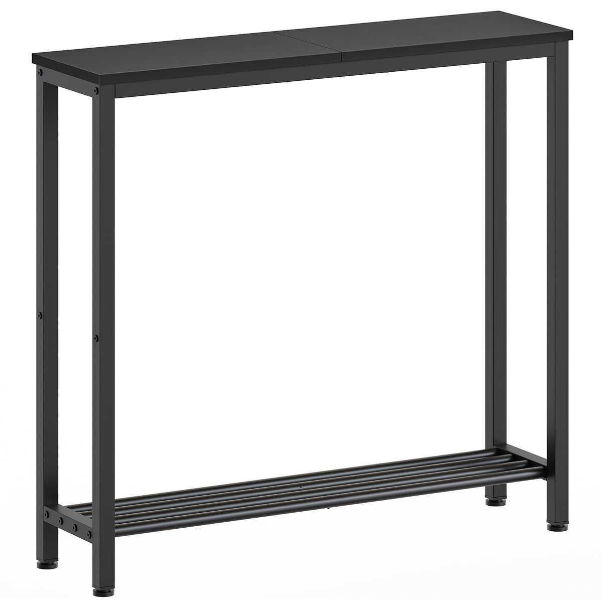 Black 2-Tier Narrow Console Table B456