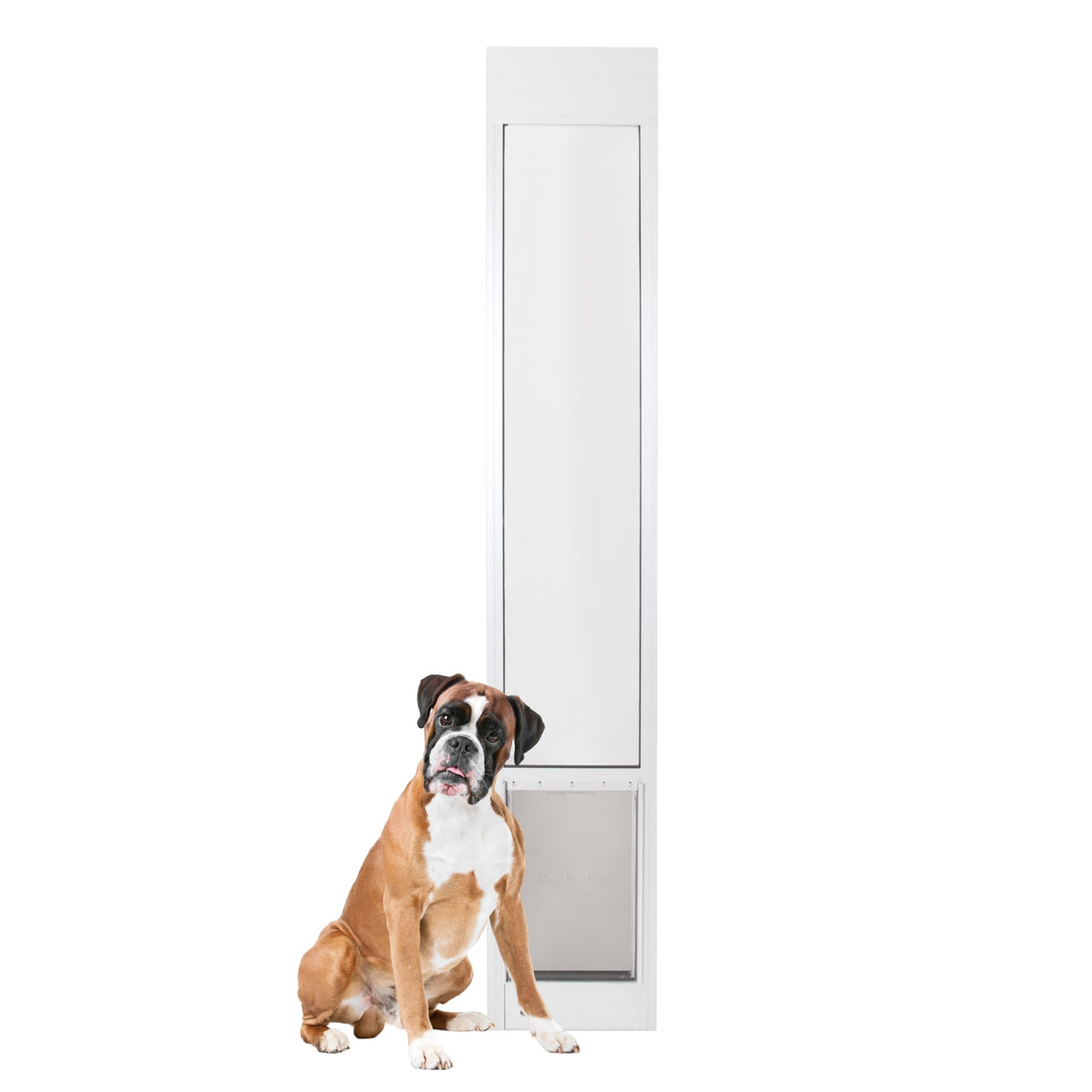Sliding Glass Pet Door, Large, White B885