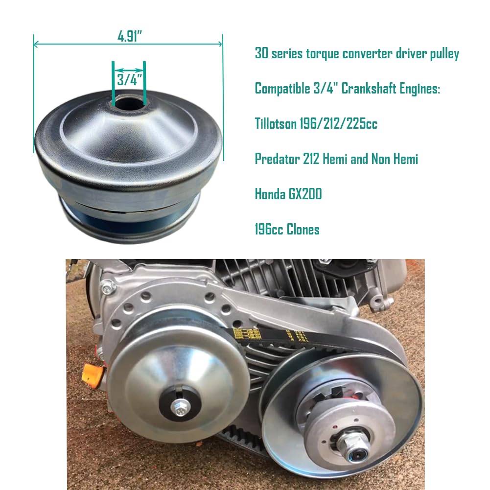 3/4'' Bore Driver Pulley 30 Series Torque Converter M578405
