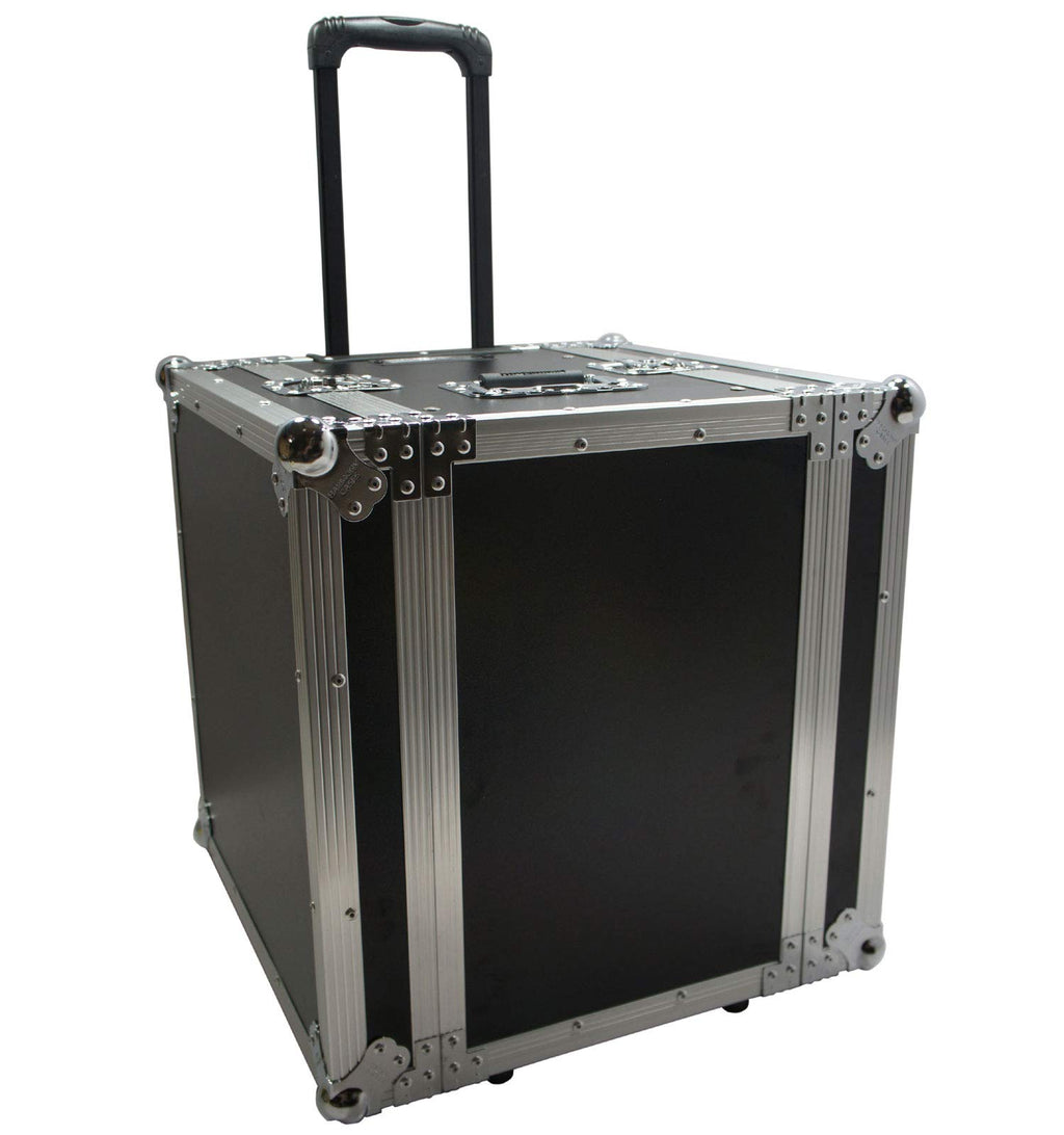 10U Rack Case with Casters 16 Inch Depth R31412