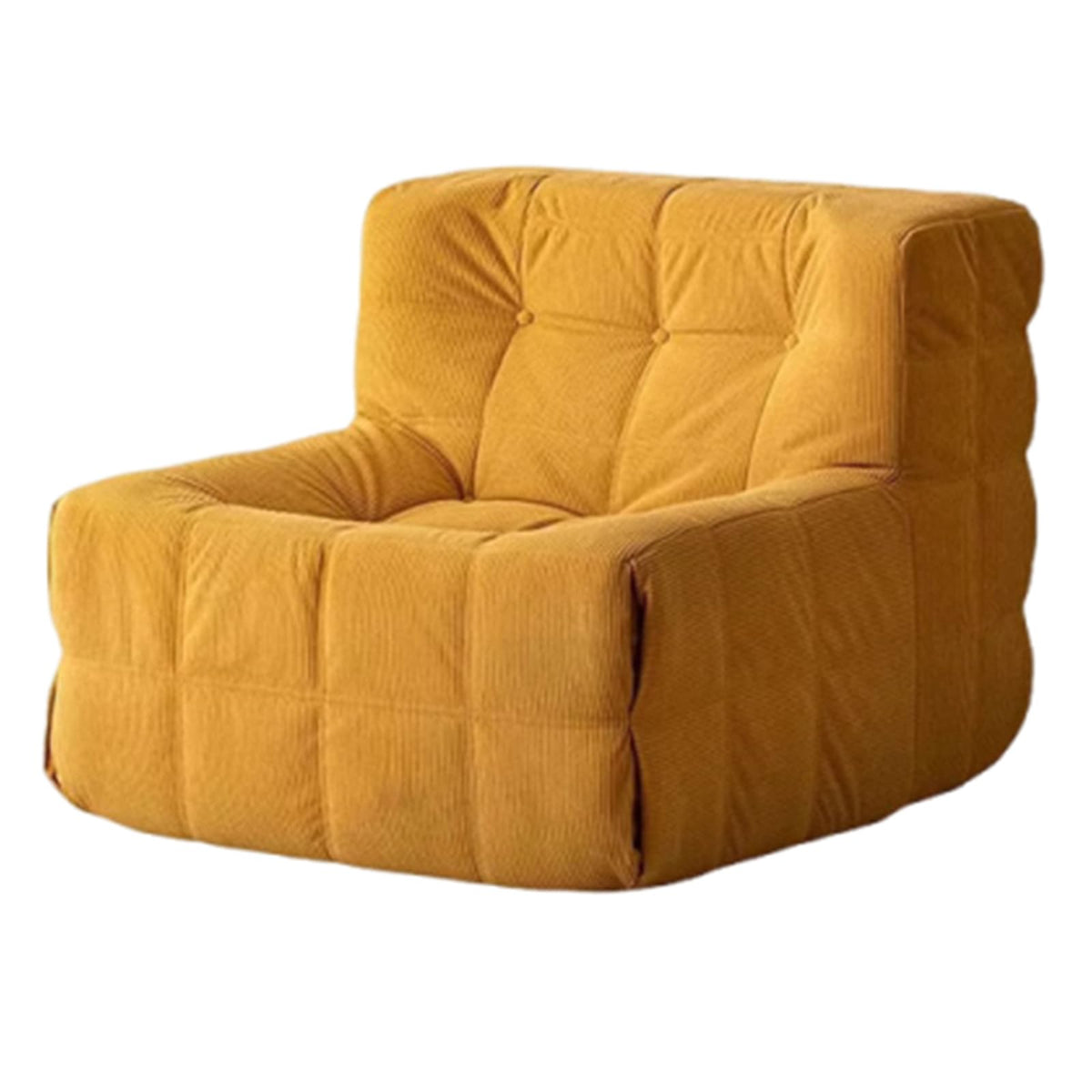 Yellow Corduroy Bean Bag Chair K32831