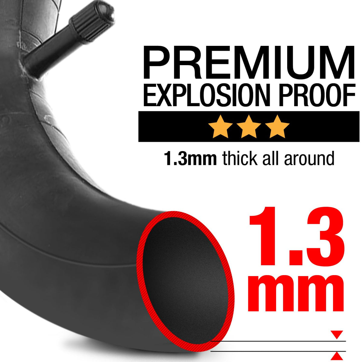 15x6.00-6" Inner Tubes, 2 Pack with TR-13 Straight Valve Stem M71200