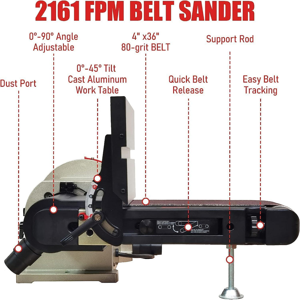 Belt Disc Sander with Rotating Base X631