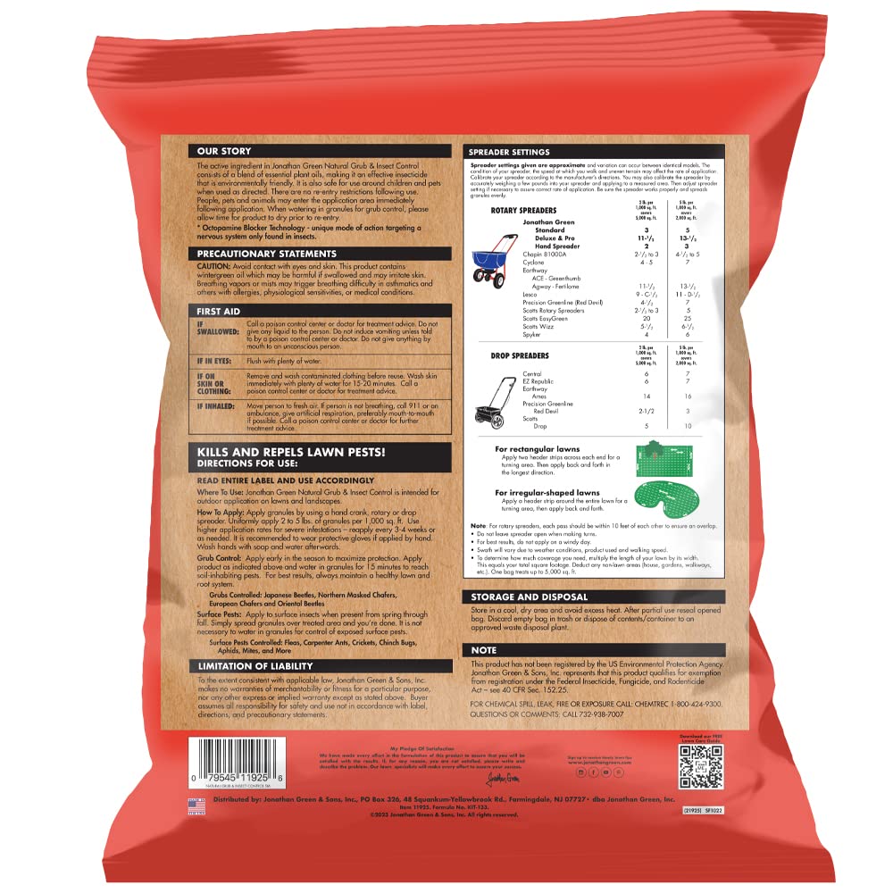 Natural Grub & Insect Control for Lawns 5,000 Sq Ft F70250